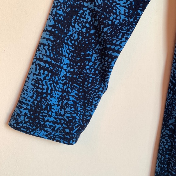 BCBGMaxAzria NWT $178 3/4 sleeve Pacific Blue Combo Dress - Picture 12 of 12